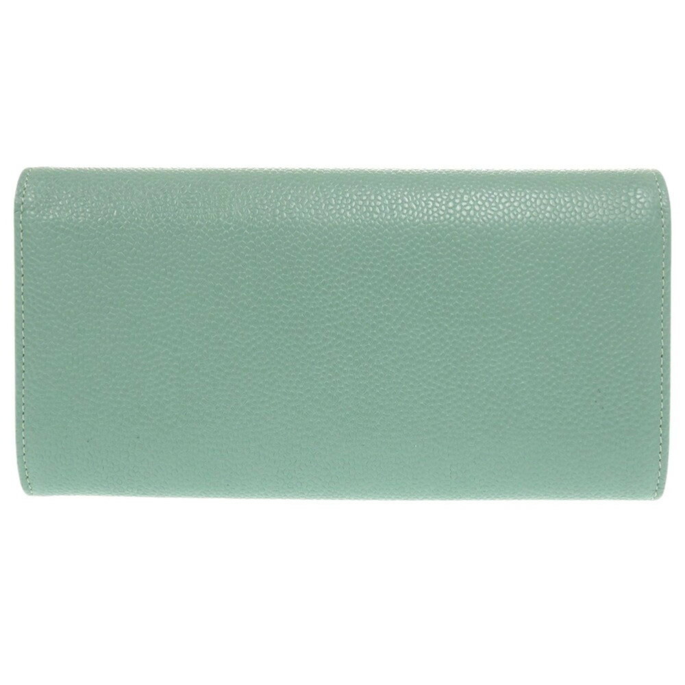 CHANEL Authentic Green Caviar Leather Logo Wallet - Picture 3 of 9